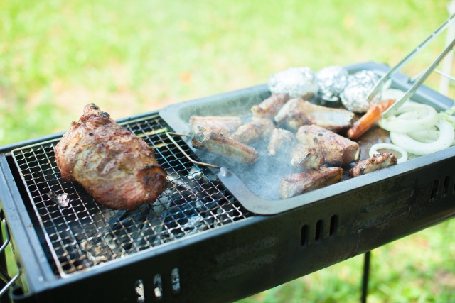 バーベキューで塊肉