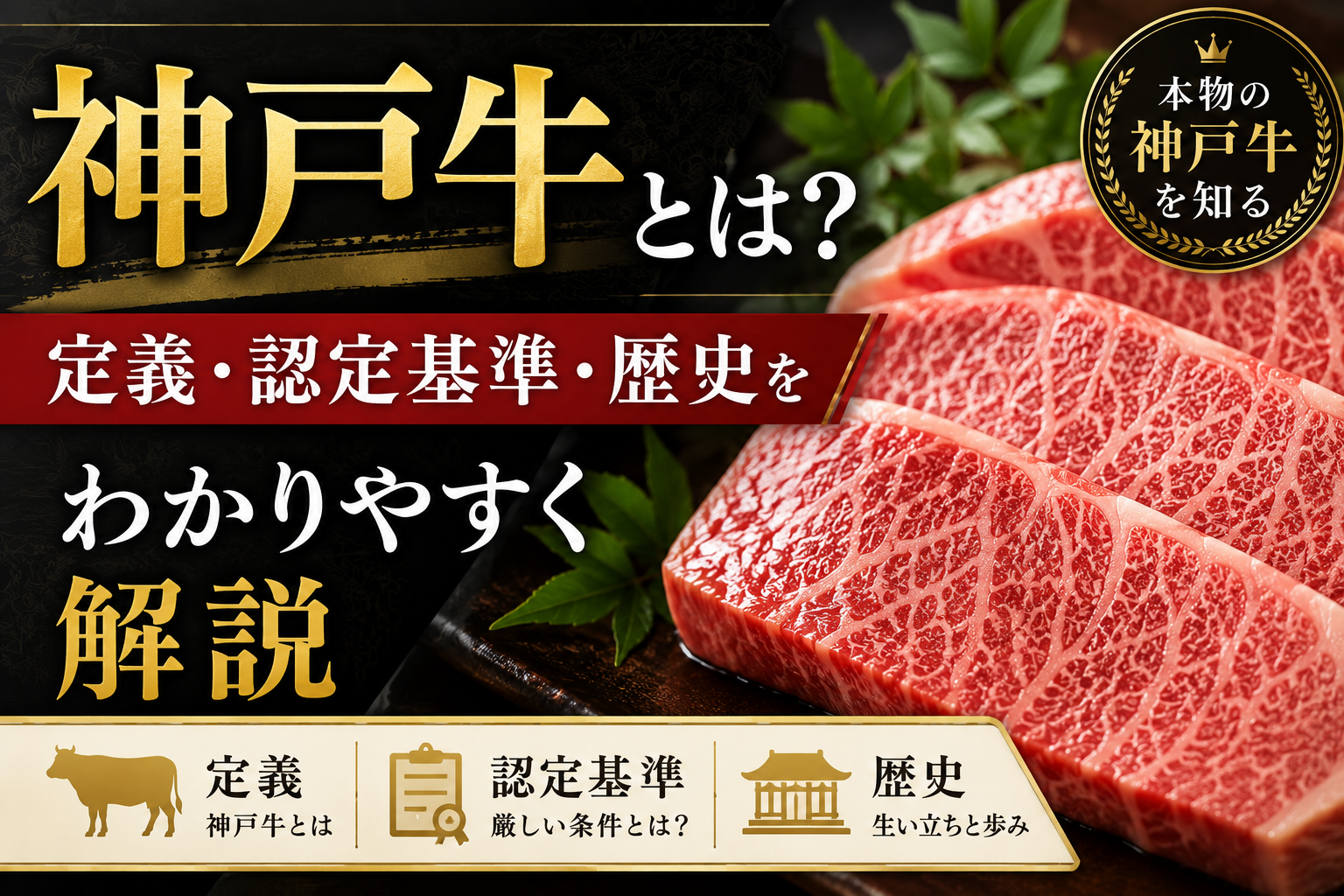 神戸牛とは？定義・認定基準・歴史をわかりやすく解説